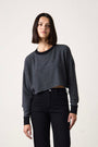 CHIARA PLUSH SUPER WIDE CROP / BLACK