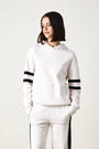 ELLIS FRENCH TERRY HOODY / IVORY/BLACK