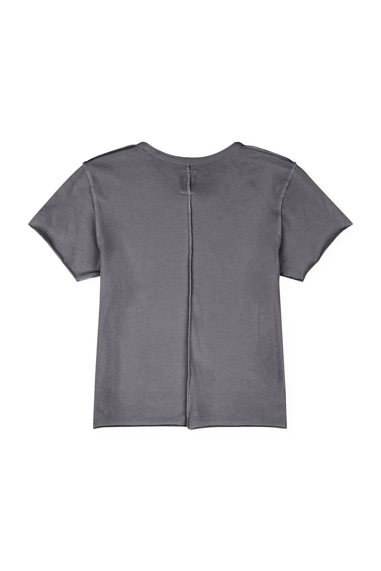 NSF Tara Lux Jersey Mini Crew Tee - Faded Black