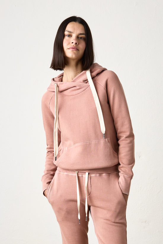 LISSE FITTED LOOP TERRY HOODY / ITALIAN CLAY