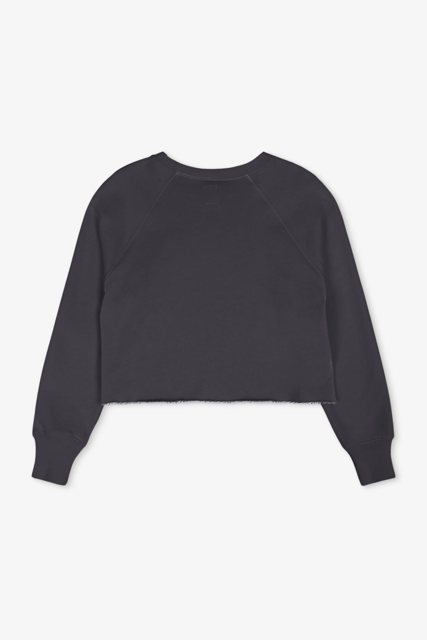 MARCO CROP VINTAGE FRENCH TERRY SWEATSHIRT / FADED BLACK