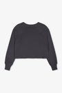 MARCO CROP VINTAGE FRENCH TERRY SWEATSHIRT / FADED BLACK