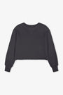 MARCO CROP VINTAGE FRENCH TERRY SWEATSHIRT / FADED BLACK