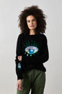 NSF X JA - BIG EYE CASHMERE CREW / BLACK