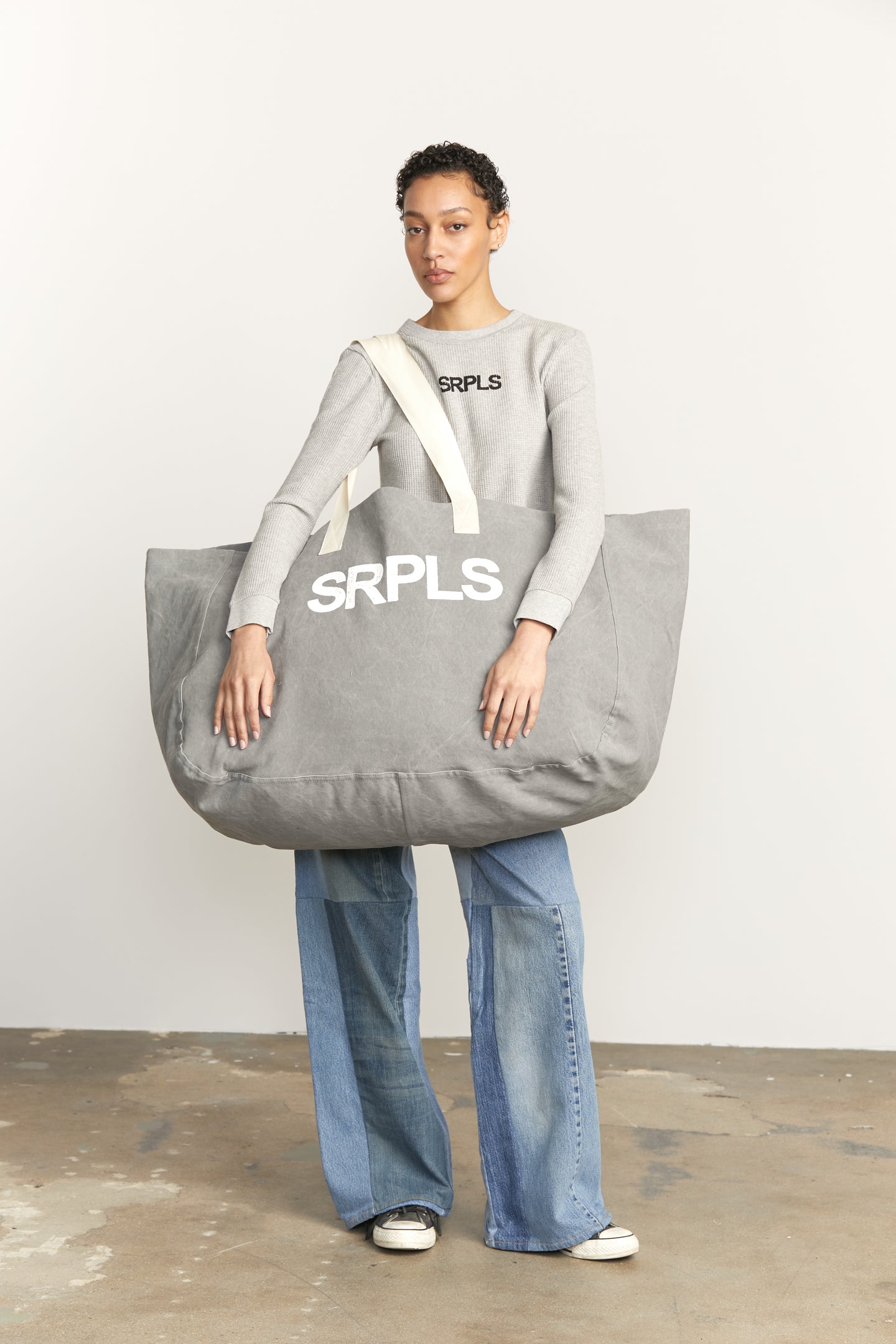 SRPLS LARGE TOTE / GREY