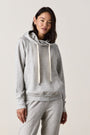 LISSE FITTED VINTAGE TERRY HOODY / HEATHER GREY