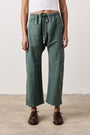 CARLSON LINEN COTTON TIE PANT / SULPHER STONE