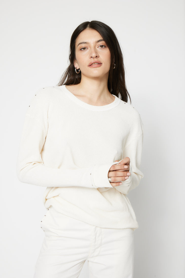 NSF SRPLS Overdyed and Studded Thermal - French Vanilla