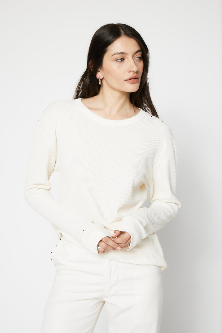 NSF SRPLS Overdyed and Studded Thermal - French Vanilla