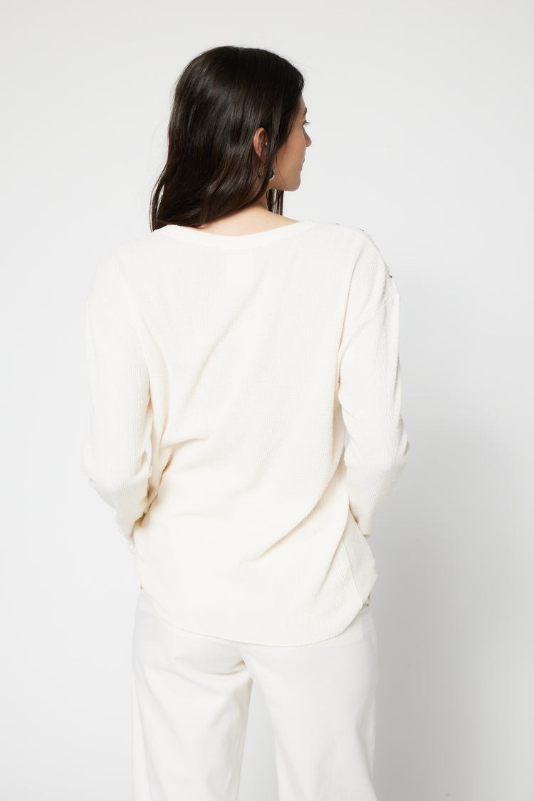 NSF SRPLS Overdyed and Studded Thermal - French Vanilla