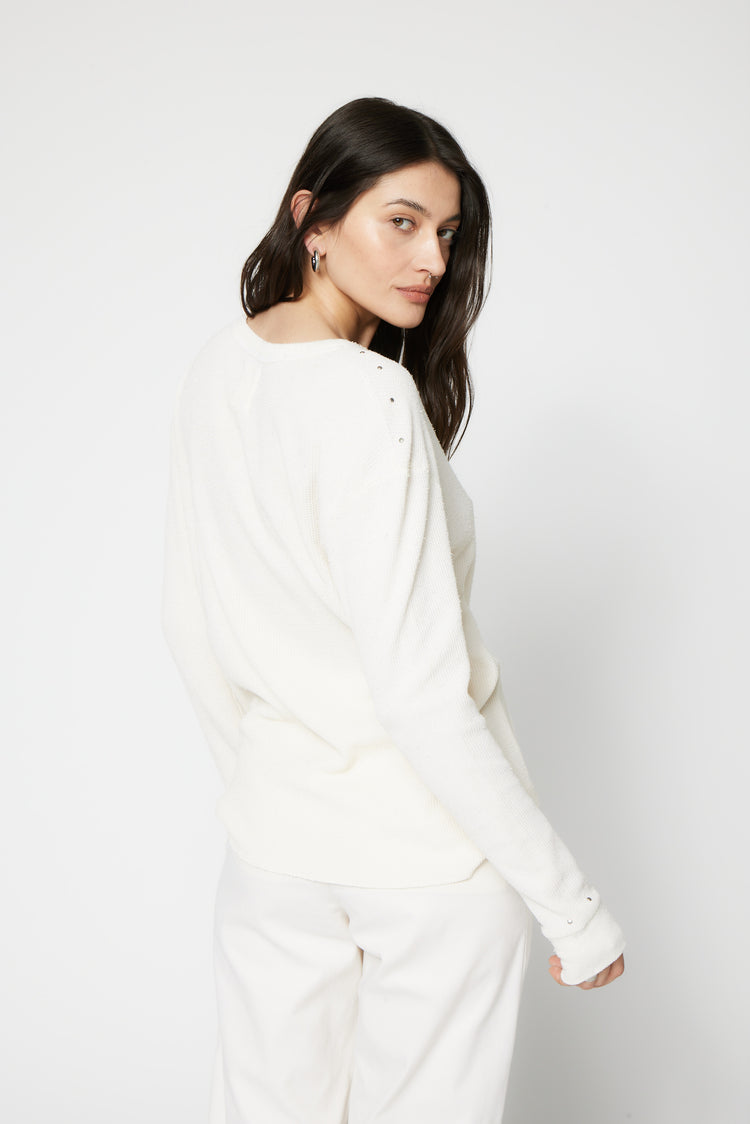 NSF SRPLS Overdyed and Studded Thermal - French Vanilla