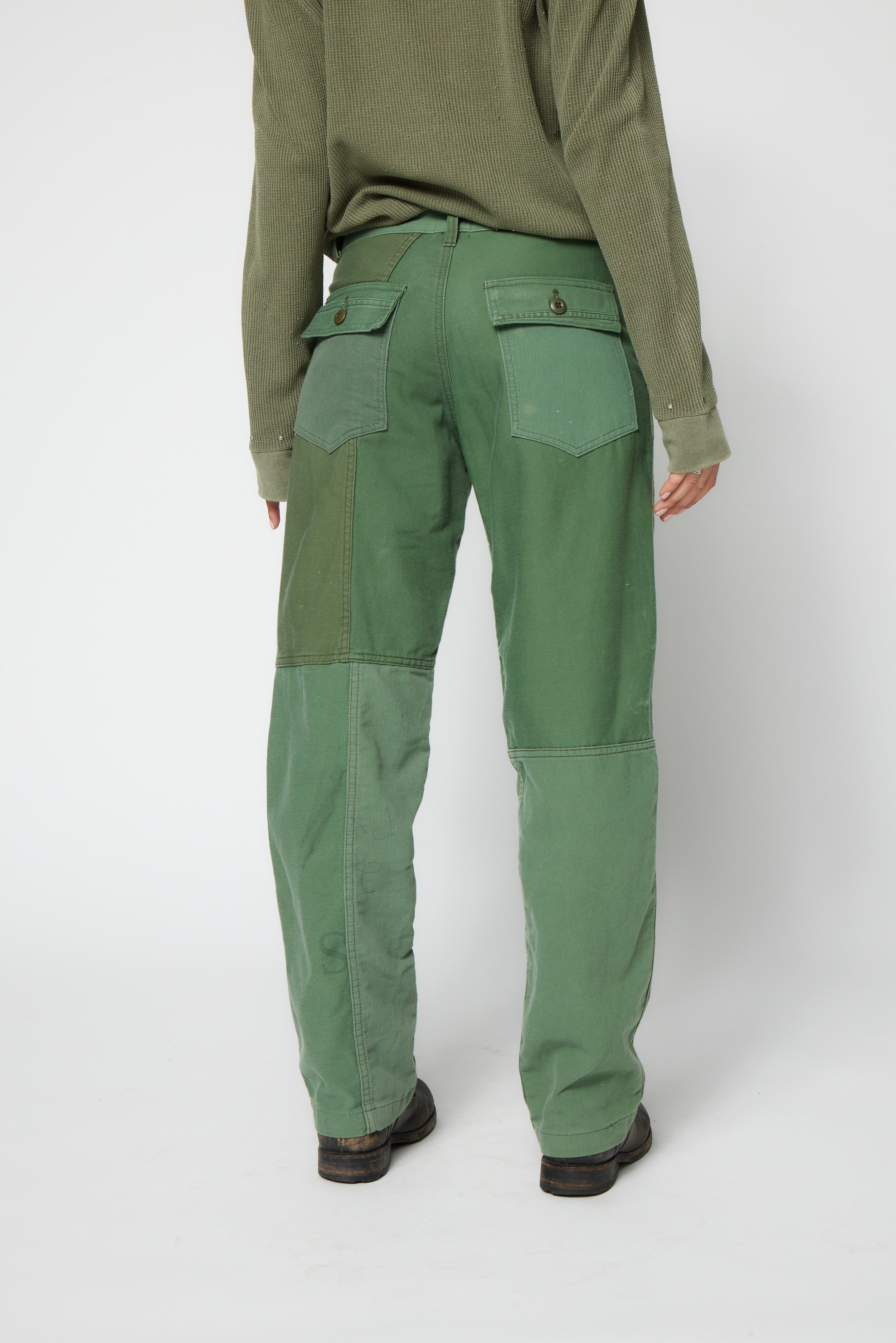 SRPLS MILITARY PATCH BAKER PANT / ARMY PATCHWORK