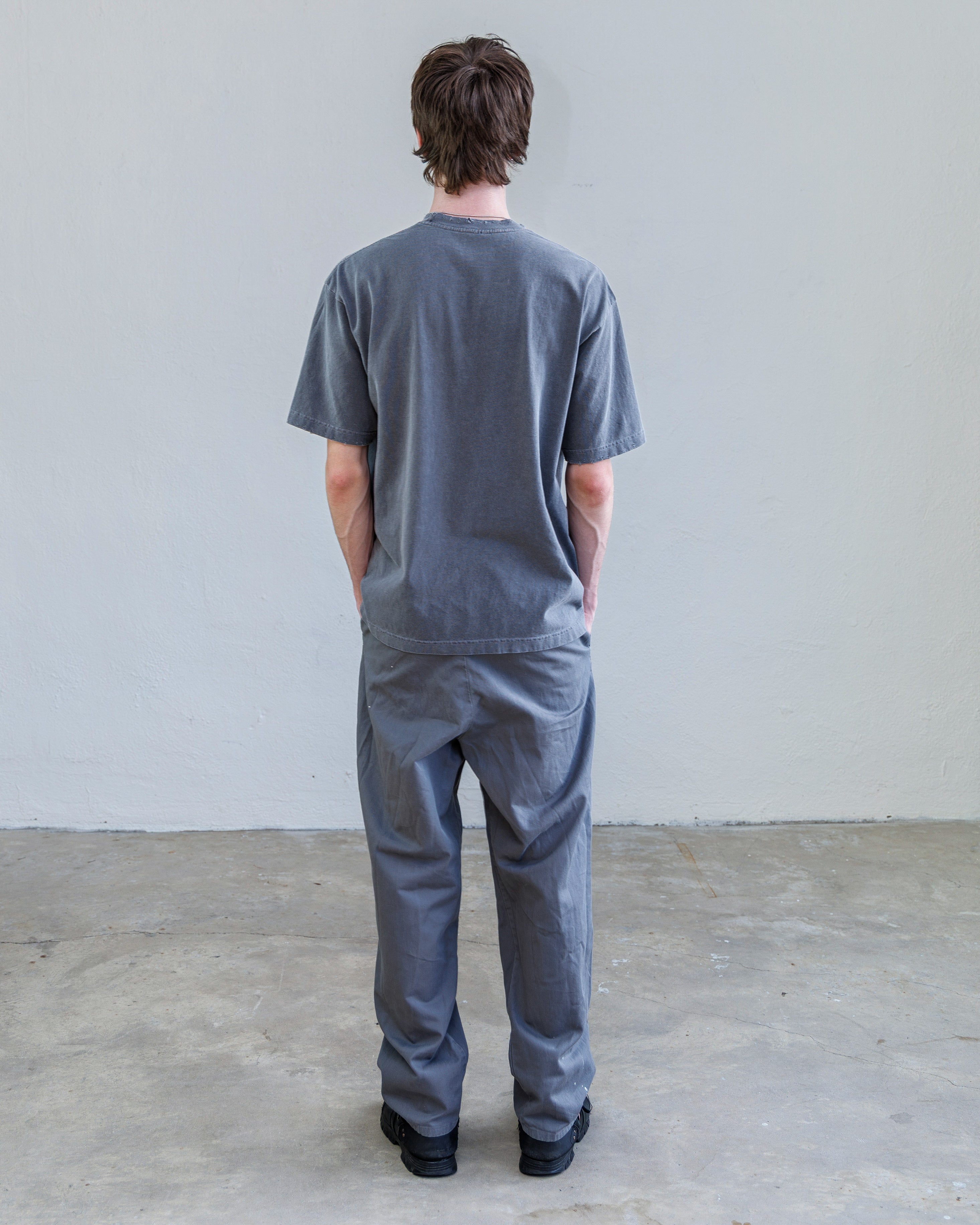 Pleated Twill Unisex Trouser – Turner Cement | NSF Studio