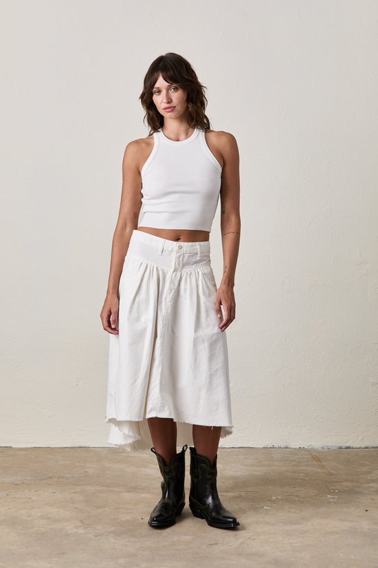 AMAYA CROP TANK / SOFT WHITE