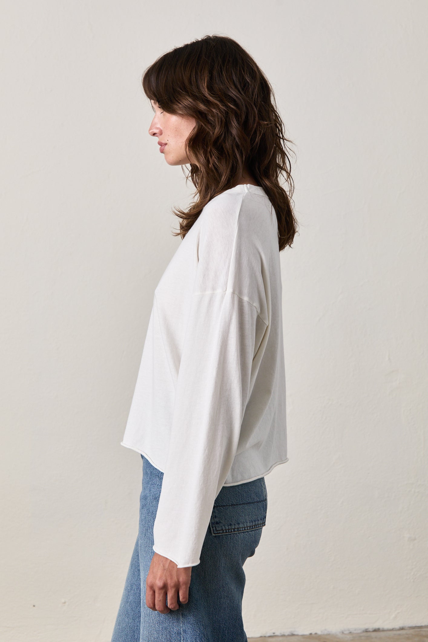 LOFFLER BOXY TEE / SOFT WHITE