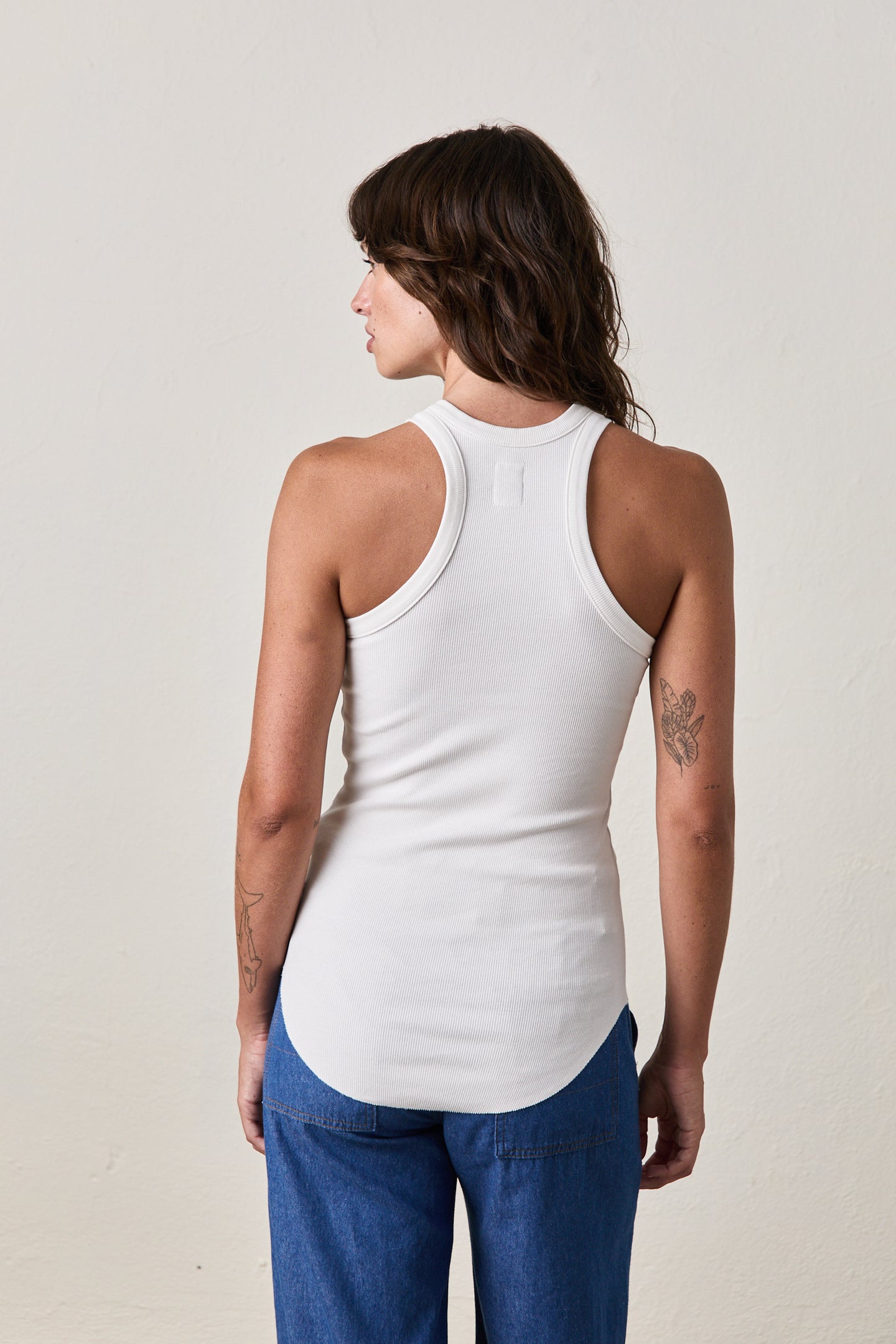 ALEXA RIB TANK / SOFT WHITE