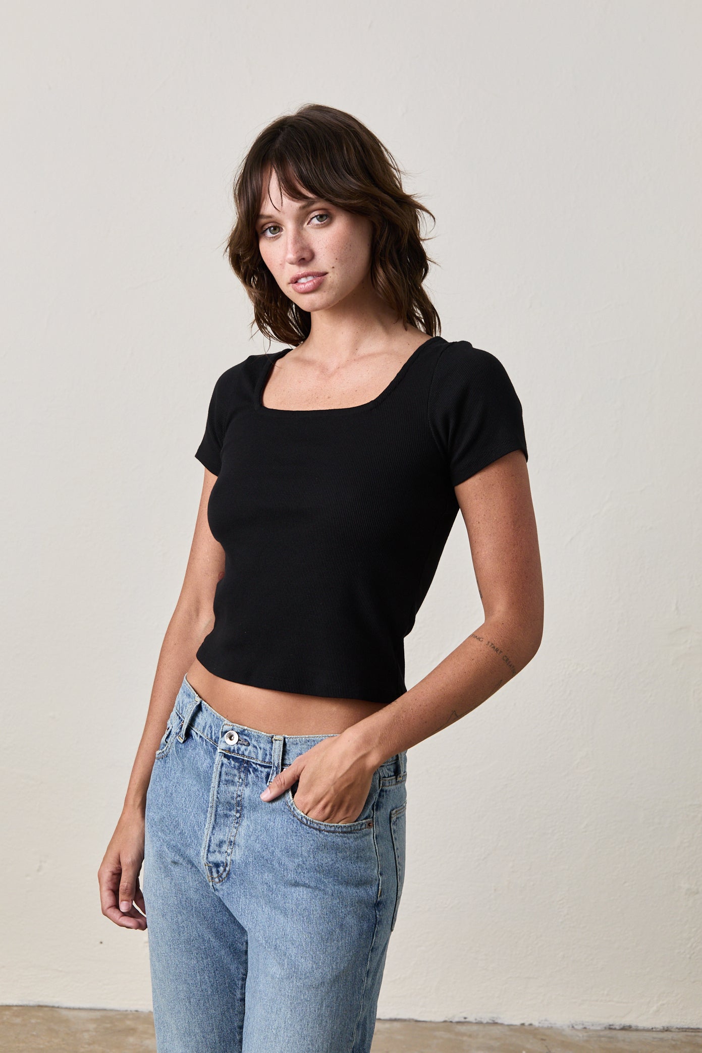 NOELLE TOP / BLACK