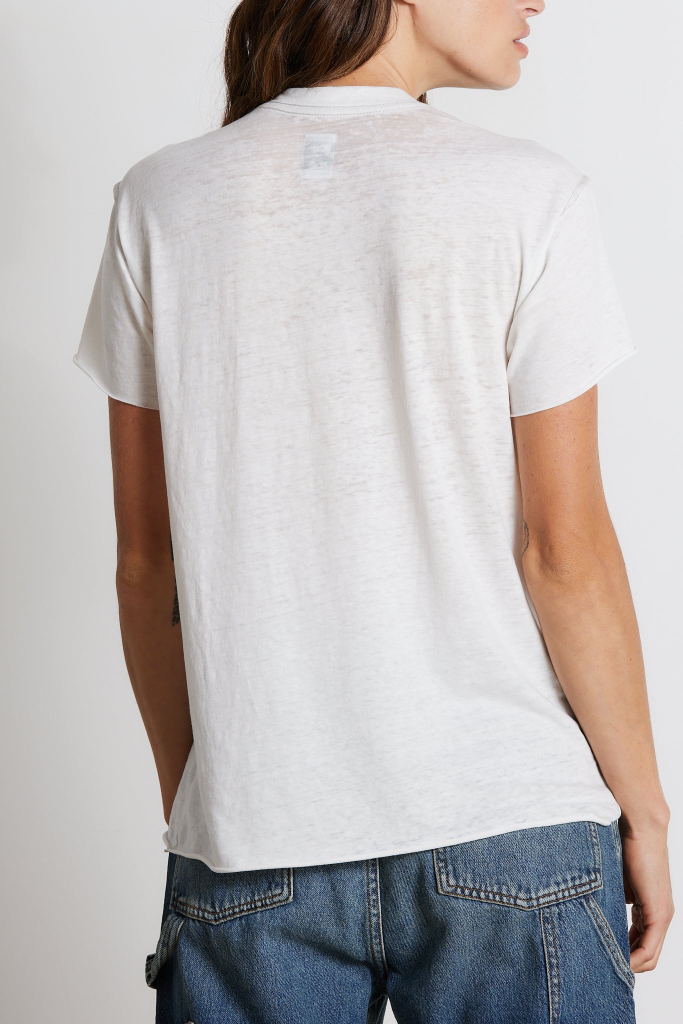 MOORE TEE / WHITE BURNOUT