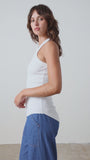 ALEXA RIB TANK / SOFT WHITE