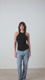 ALEXA RIB TANK / BLACK