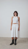 AMAYA CROP TANK / SOFT WHITE