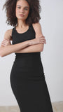 SLOANE TANK DRESS / BLACK