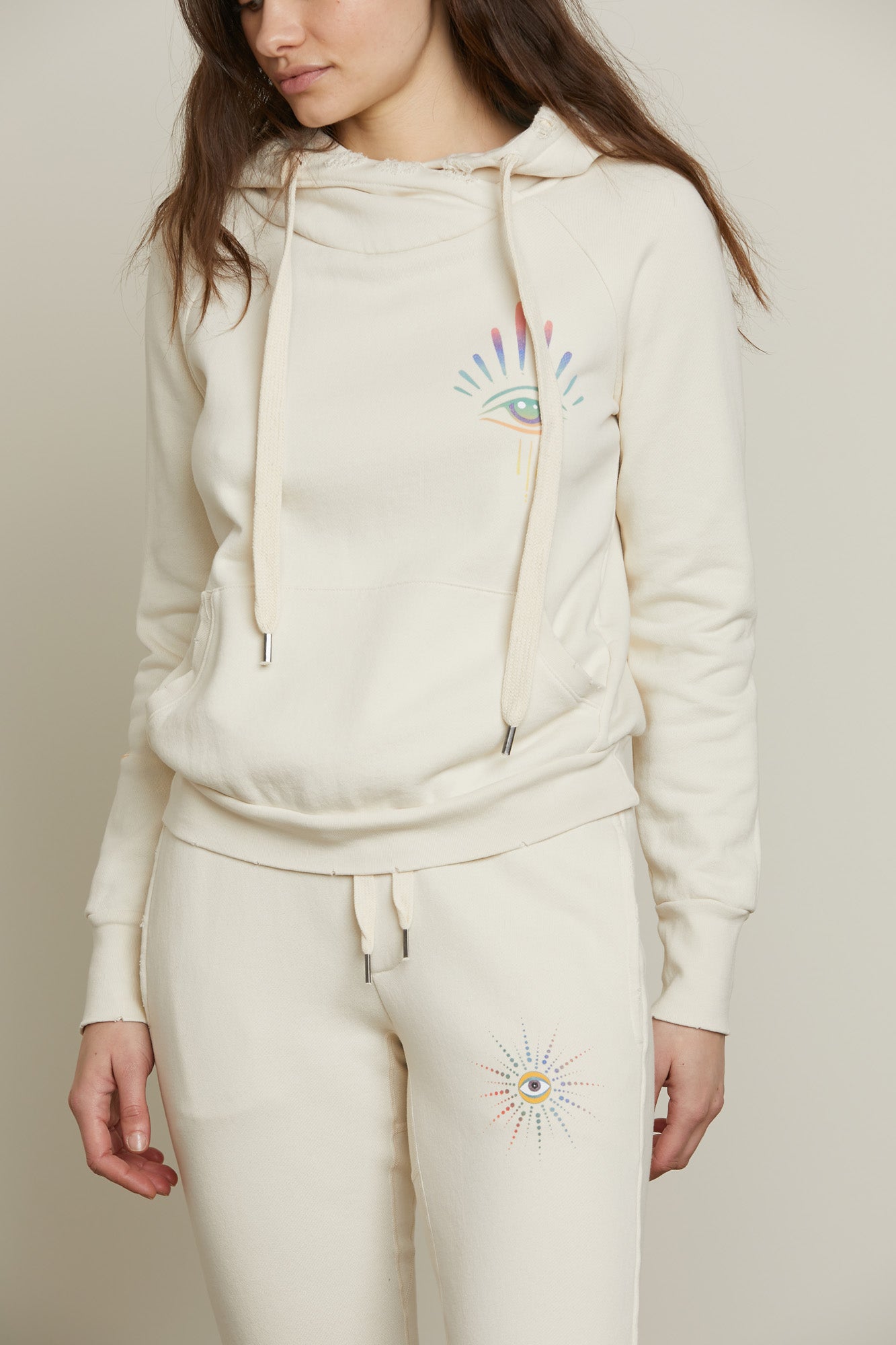 NSF x Jacquie Aiche Lisse Hoodie, Eye Candy, View 6 front detail 